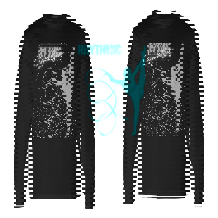 ガールズ 新体操 ティール 長袖Tシャツ