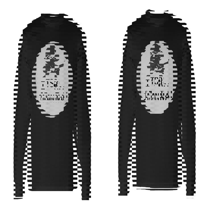 キッズ ファニーニンジャ キッズシャツ ノベルティ 忍者 幼児 男の子 長袖Tシャツ