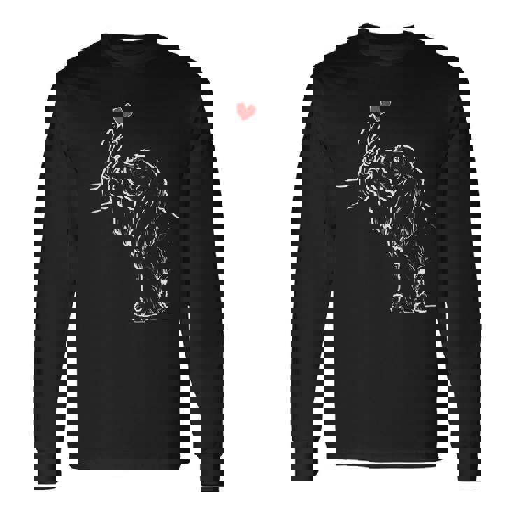 キャバリアキングチャールズスパニエルラブかわいいスパニエル 長袖Tシャツ ギフトのアイデア