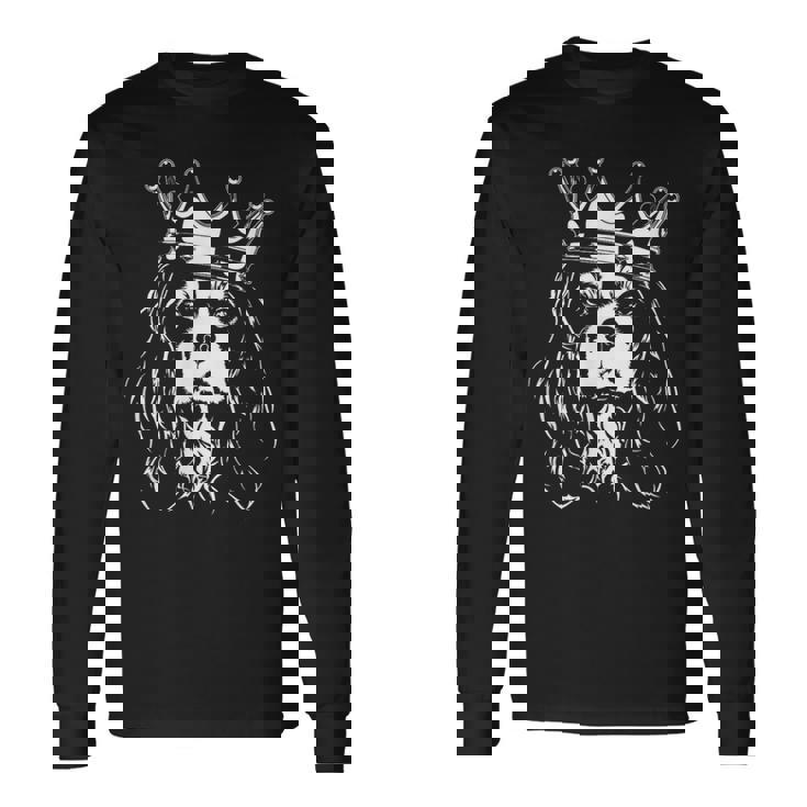 キャバリア・キング チャールズ・スパニエル 犬 王冠犬 長袖Tシャツ