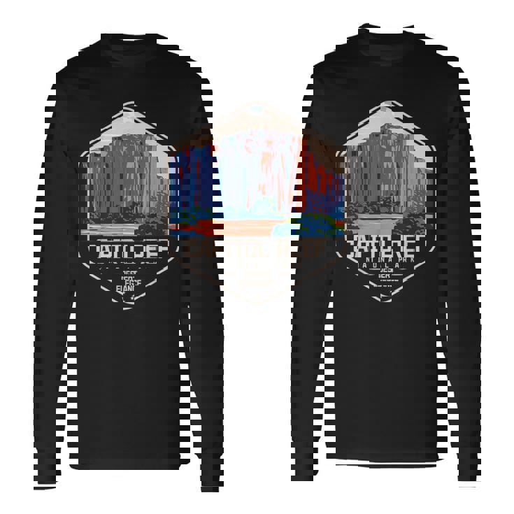 キャピトルリーフ国立公園 ユタ州のアメリカ国立公園 長袖Tシャツ