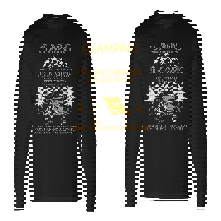 キャンパー ワインキャンプ ネイチャー グランピング キャンプテント 長袖Tシャツ