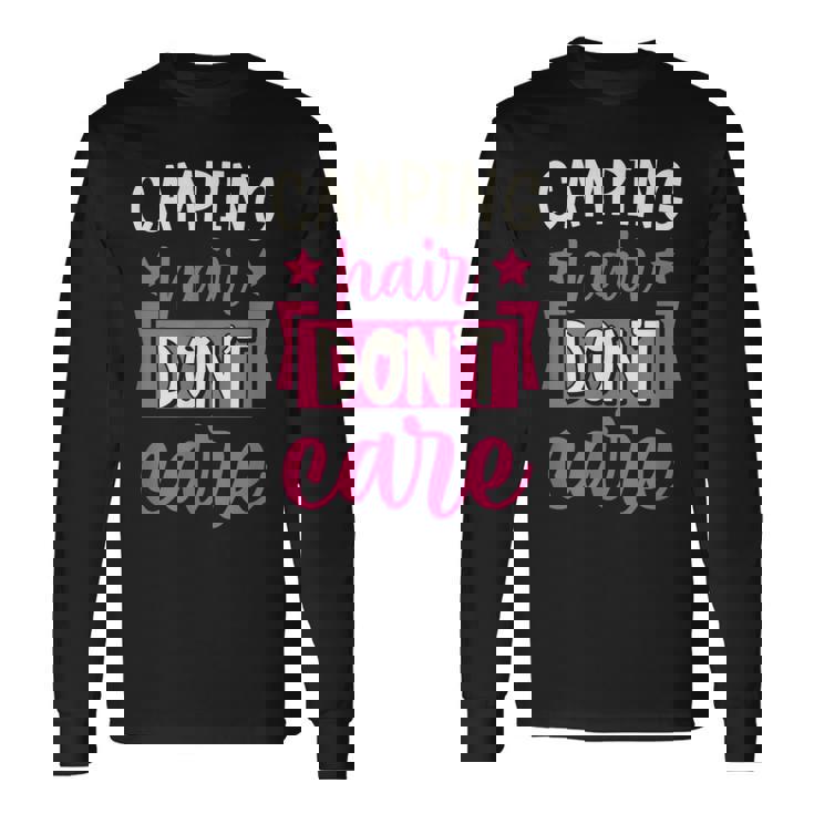 キャンピングヘア Don't Care 長袖Tシャツ