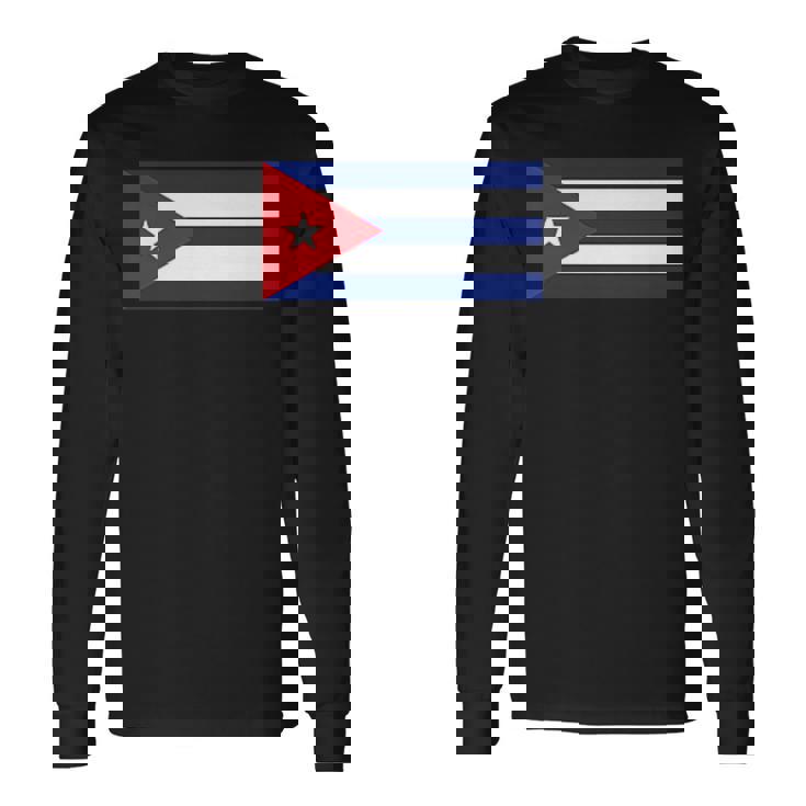 キューバ国旗 長袖Tシャツ