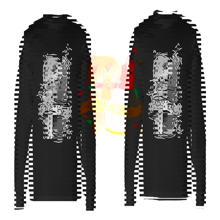 キューピー ベビーリップスティック×オンリーユー × かわいいキューピー人形 長袖Tシャツ