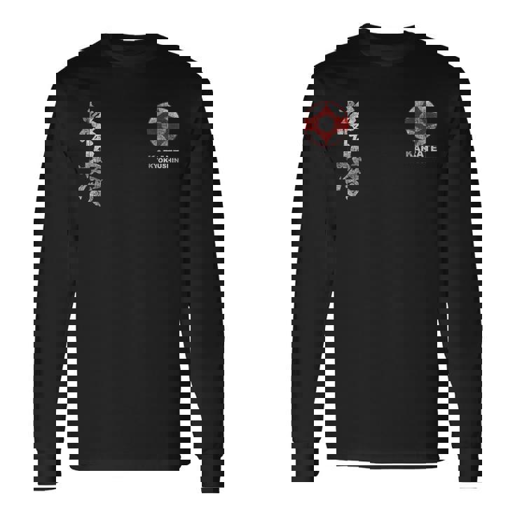 キョクシン 空手 シンボル キョクシンカイ 道場 トレーニング 長袖Tシャツ