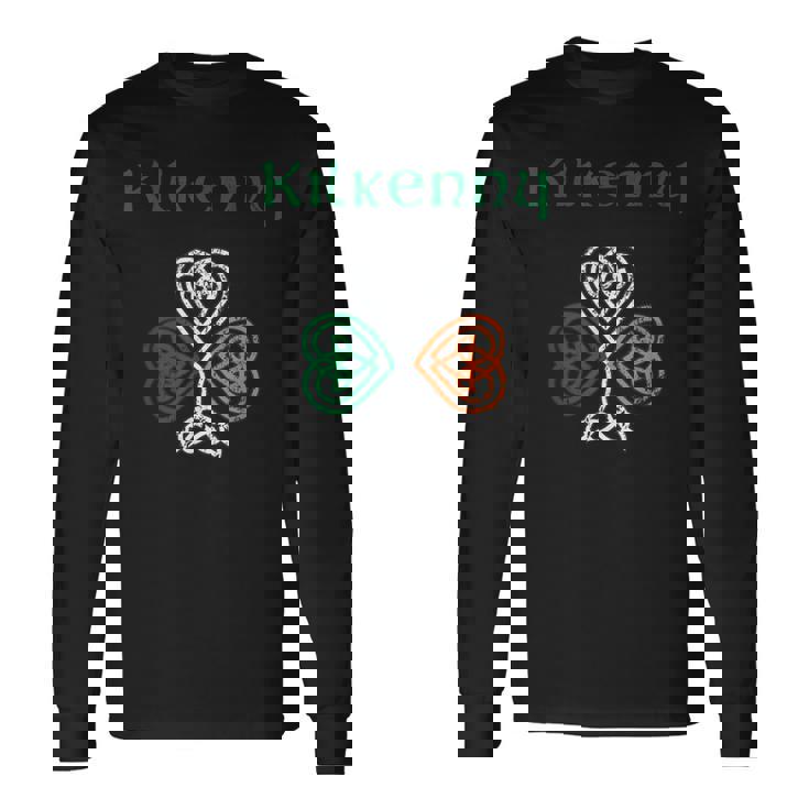 キルケニー州 シャムロック アイルランド国旗 クレイックと天井 長袖Tシャツ