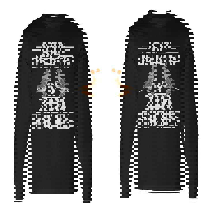 キンカチョウの飼育員はキンカチョウに気をそらされやすい 長袖Tシャツ