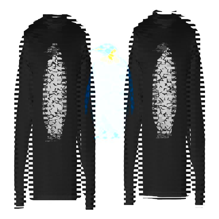 キングペンギン エンペラー ペンギン 海鳥 ペンギン 長袖Tシャツ