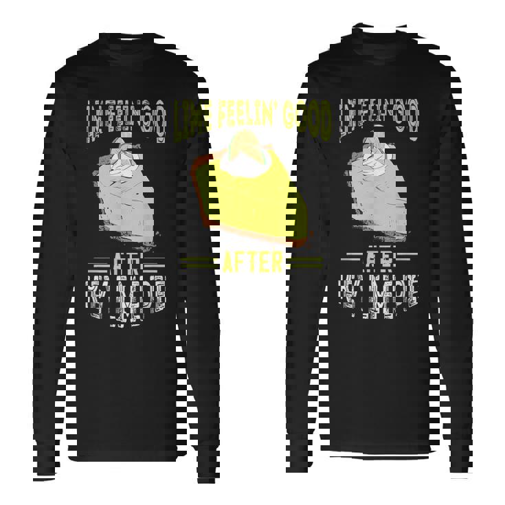 キー ライム パイ フィーリング グッドレモンパイ デザート フロリダパイ 長袖Tシャツ
