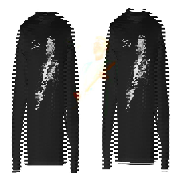 ギタリスト エリック・クラプトン・ブルース ライヴ・シェフィールド 1993 長袖Tシャツ