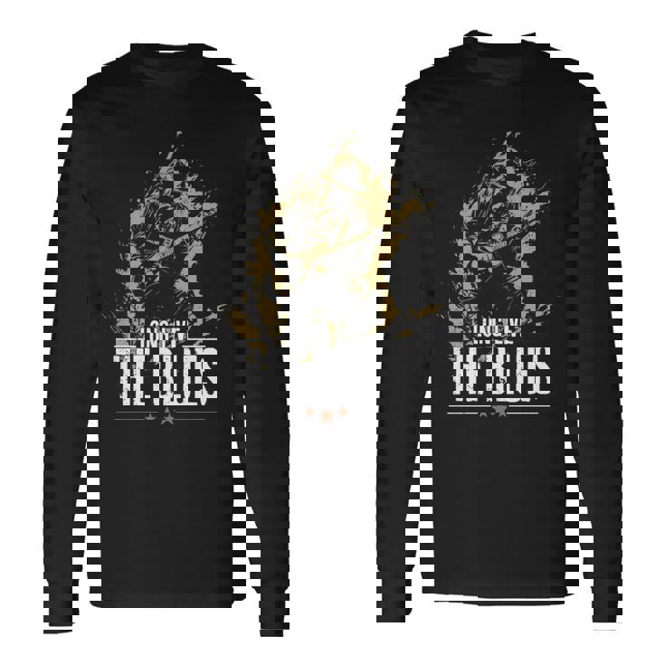 ギタリストのためのブルース・ミュージック・ギター ヴィンテージ 長袖tシャツ 長袖Tシャツ