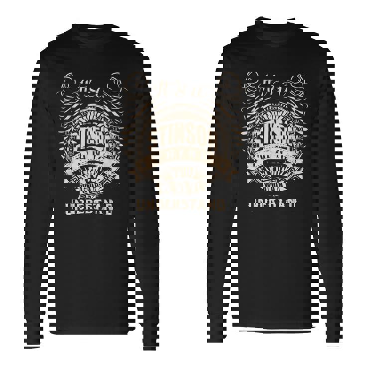 ギフトには理解できないスティンソンです。 長袖Tシャツ