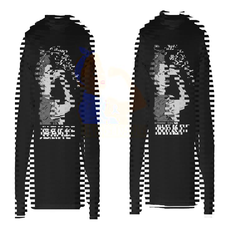 ギラン・バレー症候群啓発戦士 割れない彼女 長袖Tシャツ