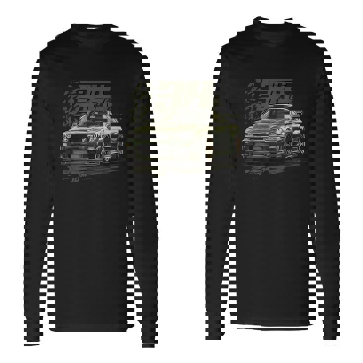 クラシック アーバングリーン R34 Liberty Walk Jdm スカイライン 長袖Tシャツ ギフトのアイデア