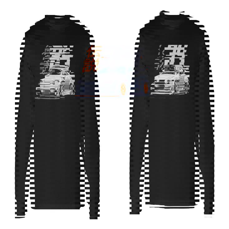 クラシック ホワイト レジェンダリー R34 リバティウォーク Jdm スカイライン 長袖Tシャツ