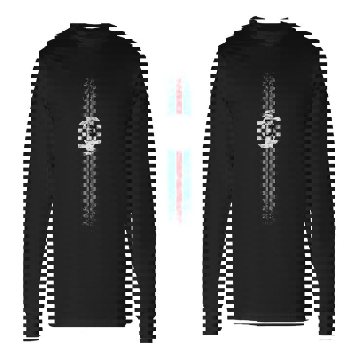 クラシックなビンテージモータースポーツ仕上げ。 長袖Tシャツ