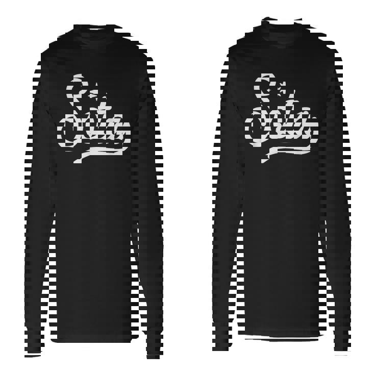 クラシックなミネソタ・ソタ州スクリプト 北極星 長袖Tシャツ