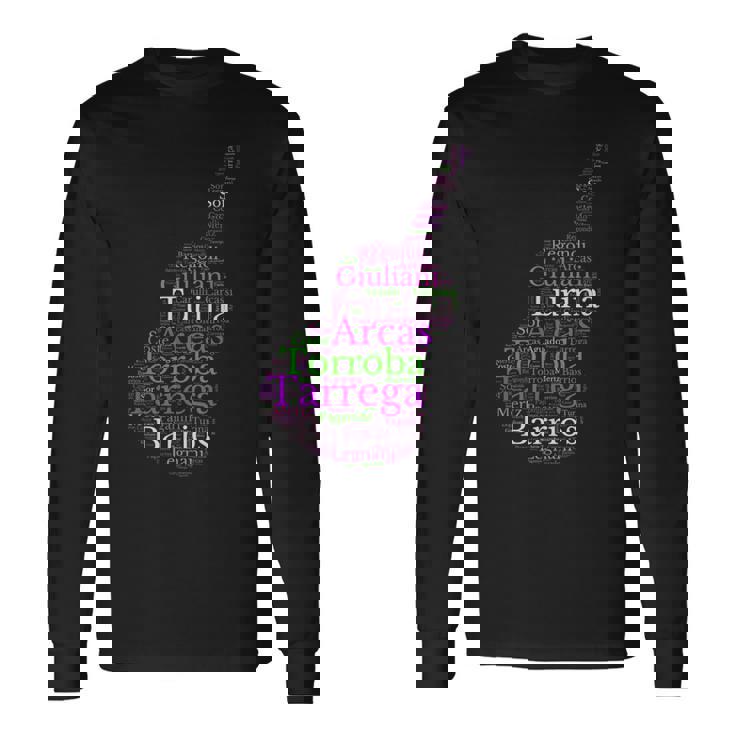 クラシックギター スペインギター 長袖Tシャツ ギフトのアイデア