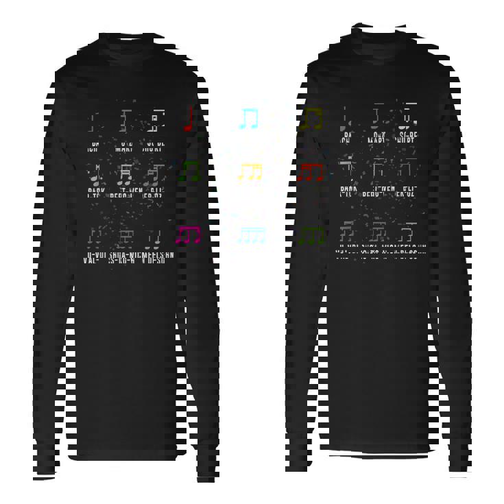 クラシックコンポーザー クラシック音楽ノート 長袖Tシャツ ギフトのアイデア