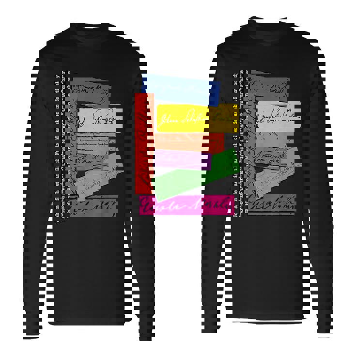 クラシック音楽作曲家 バッハ・ベートーヴェン・グスタフ・マーラー 長袖Tシャツ