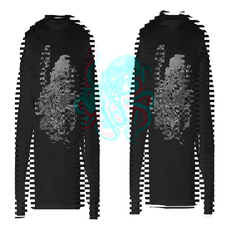 クラーケン タコ 長袖Tシャツ ギフトのアイデア