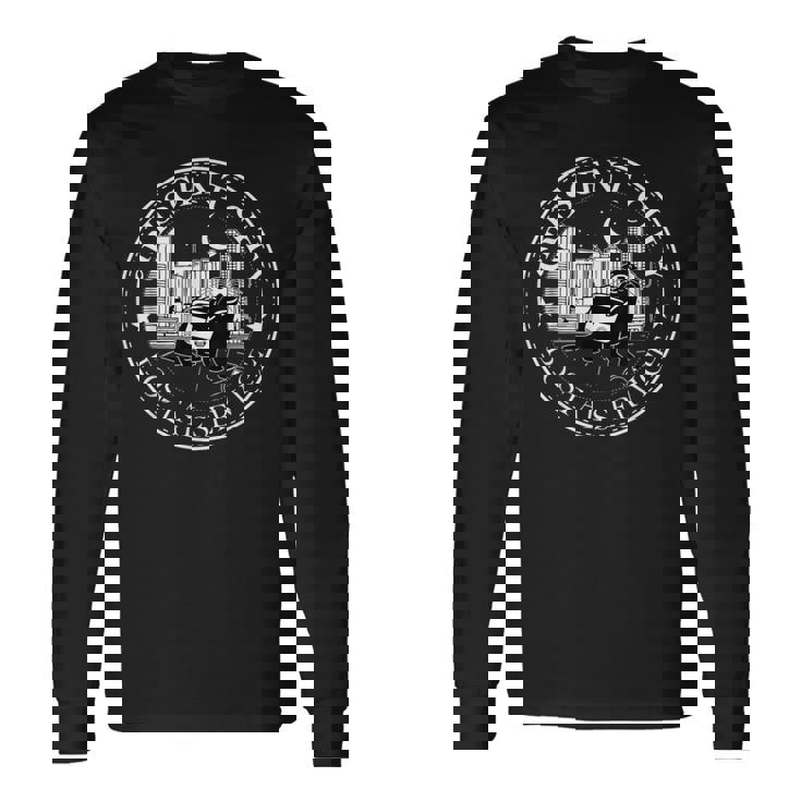 クレセントシティ 郵便サービス メッセンジャー カワウソ 三日月市 長袖Tシャツ