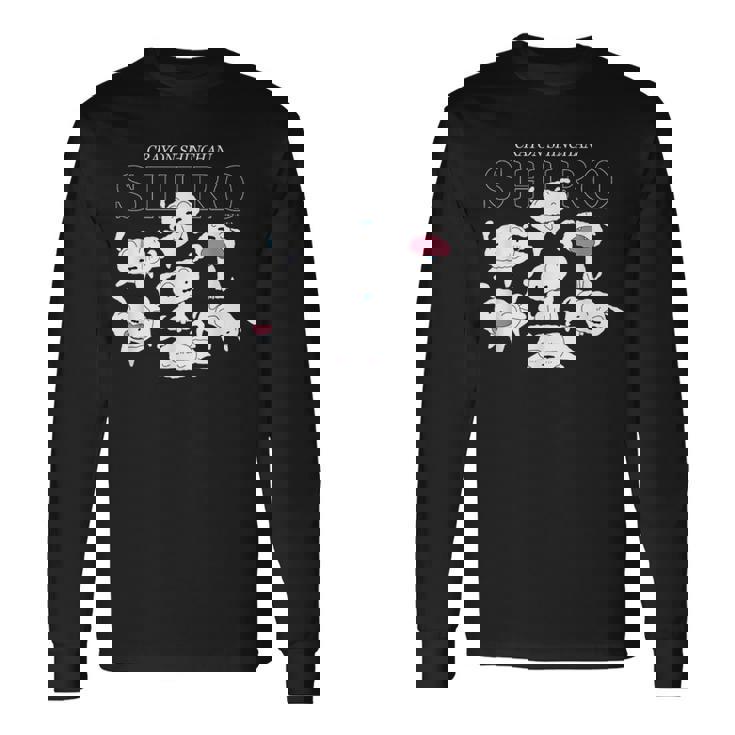 クレヨンしんちゃん いろいろシロ 長袖Tシャツ