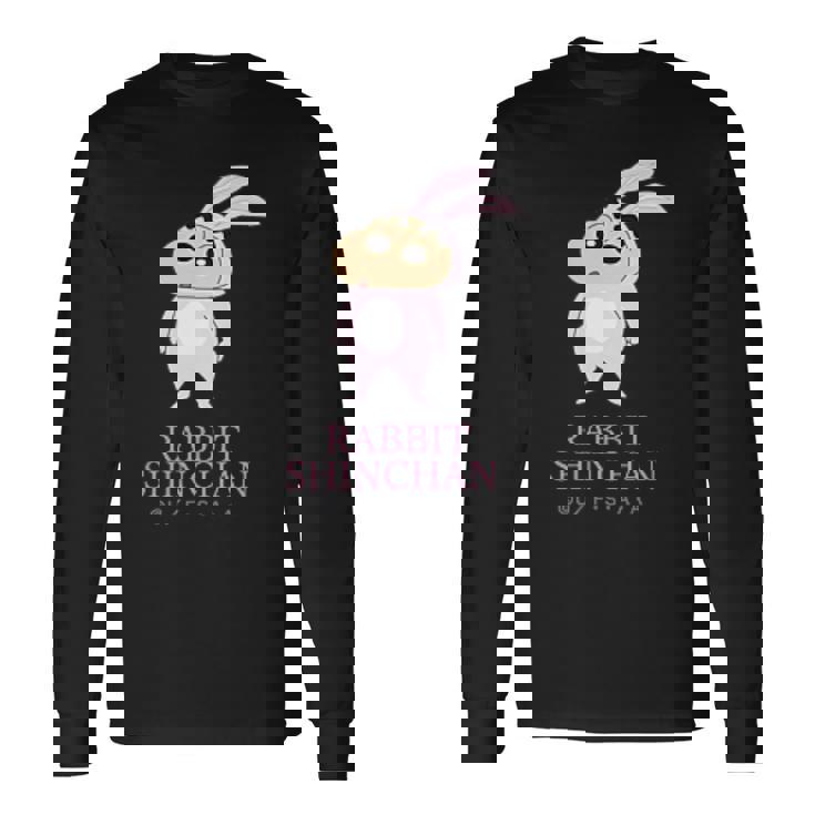 クレヨンしんちゃん うさぎしんちゃん ワンポイント 長袖Tシャツ