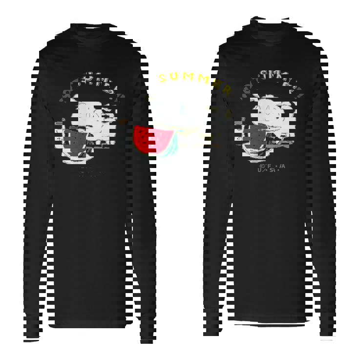 クレヨンしんちゃん シロ 夏の1日 長袖Tシャツ