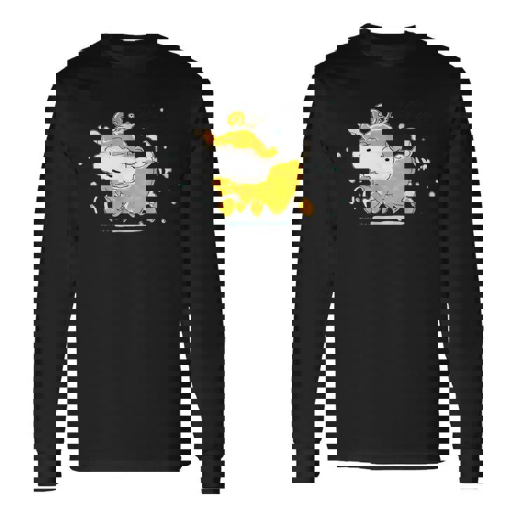 クレヨンしんちゃん シロ 雨降りおさんぽ 長袖Tシャツ