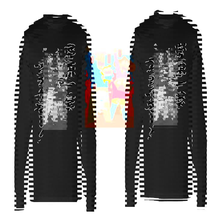 クレヨンしんちゃん 野原一家ファイヤー！！ 長袖Tシャツ