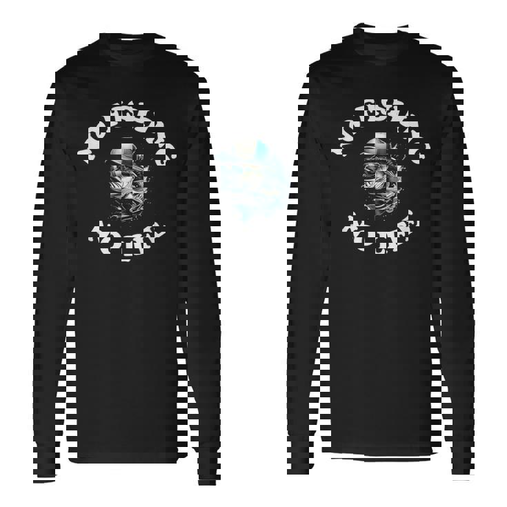 クール 釣り バス釣り おもしろ フィッシング ライフ グラフィック タイプ1 長袖Tシャツ