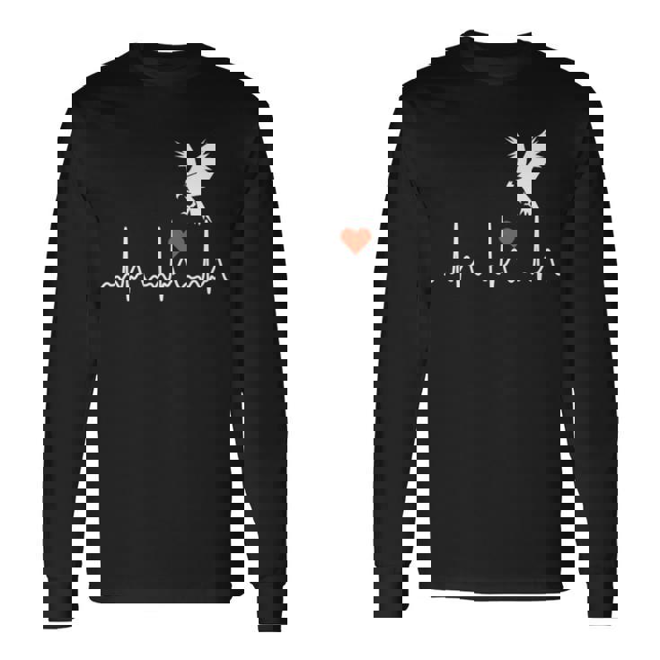 クールなアメリカンイーグル Usa ハートビート 素晴らしいギフト メンズ レディース キッズ 長袖tシャツ 長袖Tシャツ