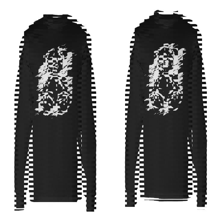 クールなテディが抱きしめたくなるおもちゃのテディベアtシャツギフト 長袖Tシャツ