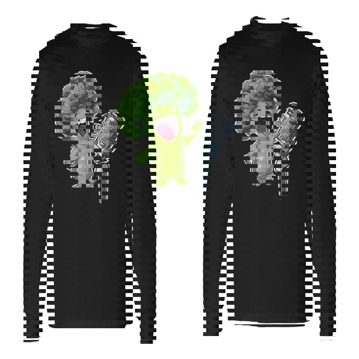 クールブロッコリー ベジタリアン ビーガン ベジタブルフード メンズ レディース 長袖Tシャツ