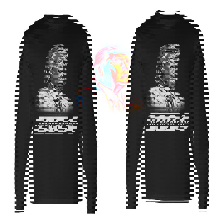 クール大統領ドナルド・トランプ 2024 長袖Tシャツ