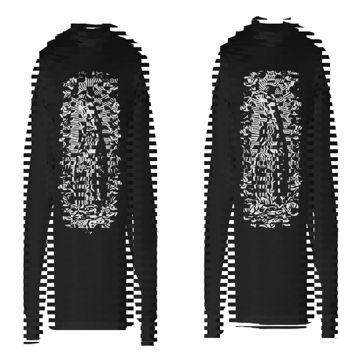 グアダルーペの聖母 クリスチャン イエスキリスト カトリック 長袖Tシャツ