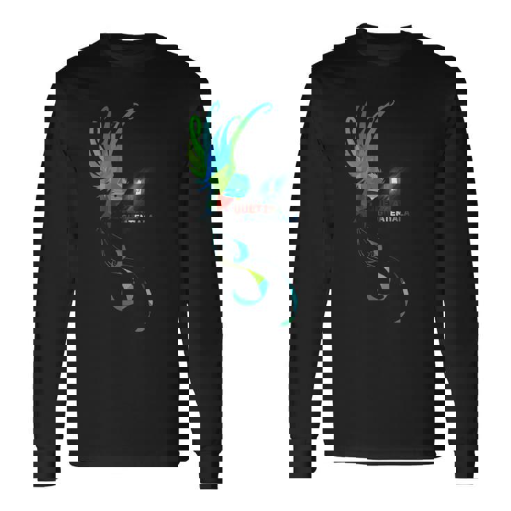 グアテマラ国立鳥 ケツァル 長袖Tシャツ