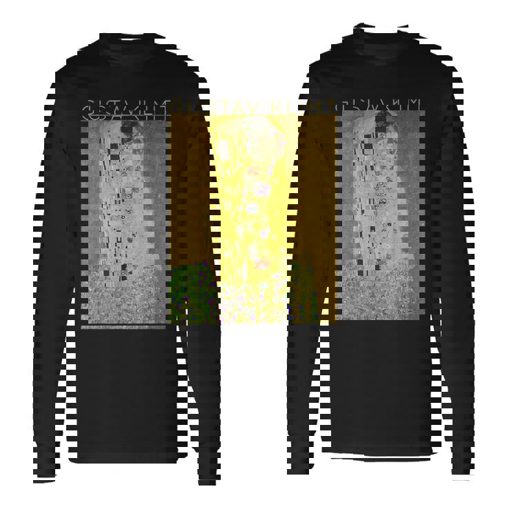 グスタフ・クリムト The Kiss アーティスト向け 長袖Tシャツ