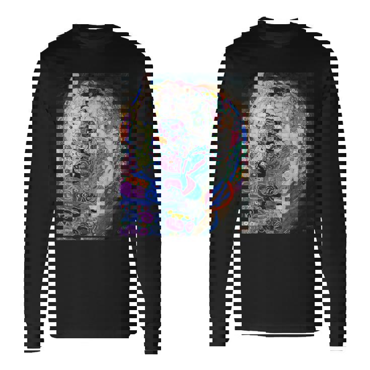 グスタフ・クリムト 乙女 2 アーティスト向け 長袖Tシャツ