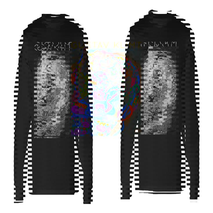 グスタフ・クリムト 乙女 アーティスト向け 長袖Tシャツ