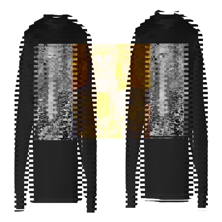 グスタフ・クリムト パラスアテナ アートデザイン 長袖Tシャツ