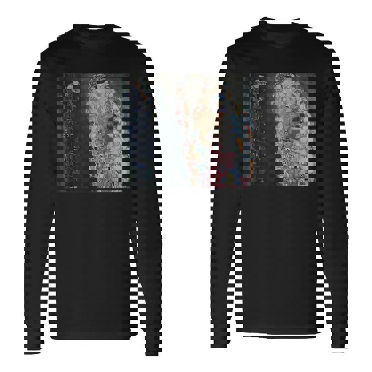 グスタフ・クリムトによる死と生1916 長袖Tシャツ