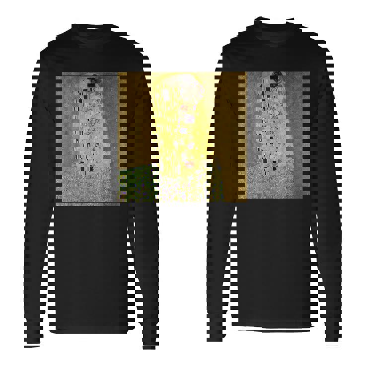 グスタフ・クリムトのキス 有名な絵画 長袖Tシャツ ギフトのアイデア