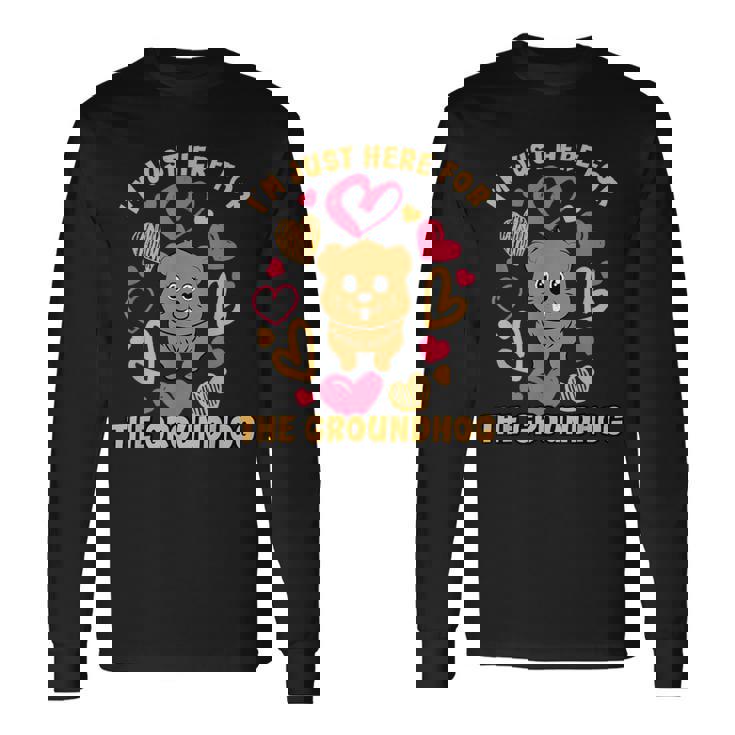 グラウンドホッグデー 2024 愛好家 2月2日 おもしろグラウンドホッグ 長袖Tシャツ