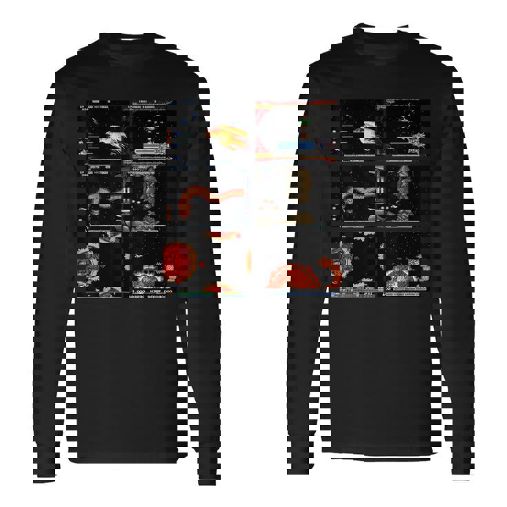 グラディウス タンクドレス スクリーンショット ボス レトロ ゲーマー 宇宙戦 長袖Tシャツ