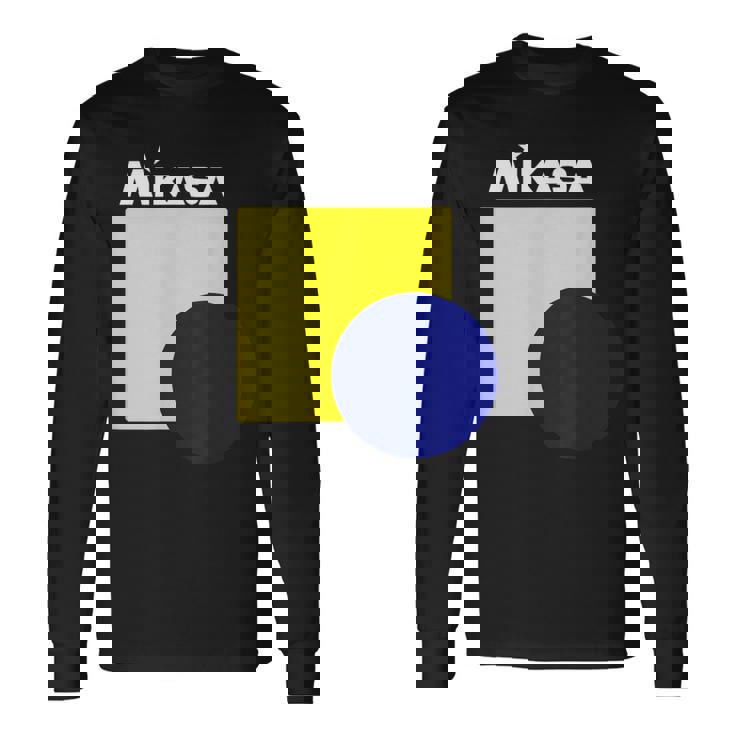 グラフィック＆ロゴ Wh バレーボール 長袖Tシャツ