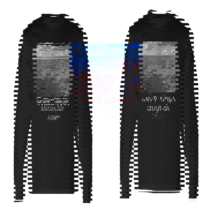 グランドキャニオン国立公園、アリゾナ州カラフルシーニックtシャツ 長袖Tシャツ