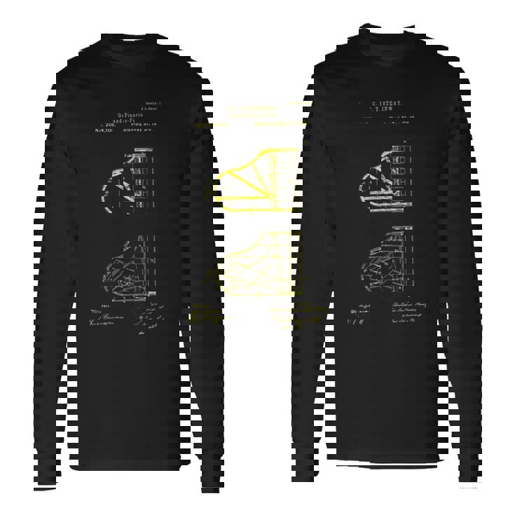 グランドピアノ パテントピアノプレイヤー おかしなピアニストのギフト 長袖Tシャツ